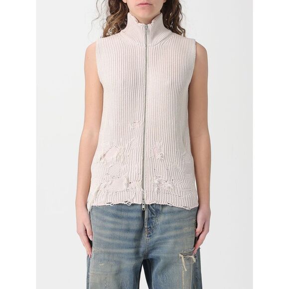 Mm6 Maison Margiela Waistcoat Woman Grey